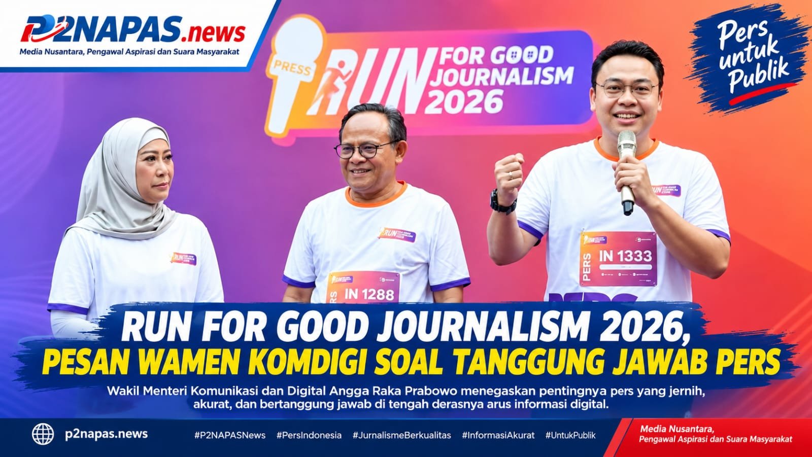 Run for Good Journalism 2026, Pesan Wamen Komdigi soal Tanggung Jawab Pers 1 IMG 20261019 WA0097